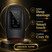 Masseur musculaire intelligent chauffant Sunmaxx avec contrôle de la minuterie, technique d'acupression, masseur de main portable