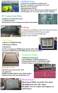 Proveedor Oro MCG, Cancha <span class=keywords><strong>de</strong></span> Pádel Super Panorámica 100% Galvanizada en Caliente, Vidrio Templado <span class=keywords><strong>de</strong></span> 12 mm, Vida Útil <span class=keywords><strong>de</strong></span> Más <span class=keywords><strong>de</strong></span> 15 Años, La Mejor - Product Image 6