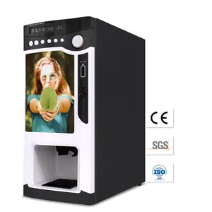 Gratis Onderdelen Instant Koffie En Thee Soep Coin Betaling Systeem Automaten Koffiemachine Volautomatische Business Voor Cafes
