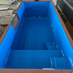 Ngoài trời sợi thủy tinh gia đình sân sau vận chuyển container hồ bơi 20ft 40ft prefab Nhà Hồ bơi container hồ bơi cho nhà - Product Image 4