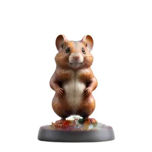 Resina Chinchilla estátua/estatueta/escultura, personalizado polyresin Tabletop animal presente & artesanato para casa e escritório