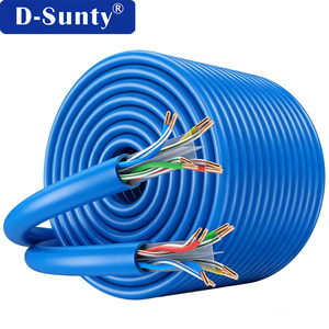 Cable Ethernet CAT6 UTP blindado OEM, PVC sólido, 8 núcleos, conductor CCA, RJ45, 305m (1000 pies) de longitud para aplicaciones de red CCTV - Product Image 3