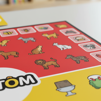 Jeu de société éducatif personnalisé pour l'association des mots, jeu familial d'apprentissage avec cartes à icônes pour enfants, emballé en boîte recyclable