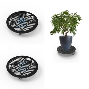 Déplacement d'usine en métal avec des roues plantent le chariot de chariot pour des arbres de jardin et des boîtes de planteur - Product Image 1