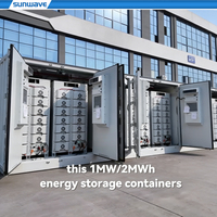 Sunwave Industrial Comercial Completo 100kW 200kWh 300kW 400kW 500kW 250kW Batería Sistema de Energía Solar