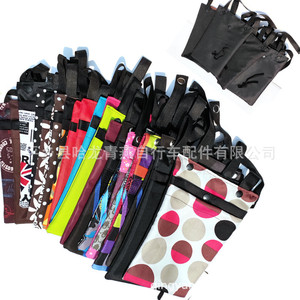 Bicycle Handlebar Bag Multicolor Adjustable Strap Cloth Material With Interior <b>Storage</b> For Bike Front <b>Basket</b> Use - Product Image 1