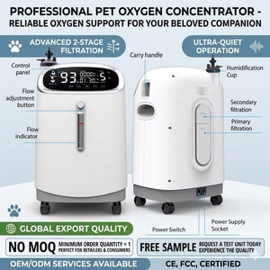 Concentrador de Oxígeno Veterinario de 10 Litros, Concentrador de Oxígeno Portátil para Perros y Gatos de 5L/10L - Product Image 1