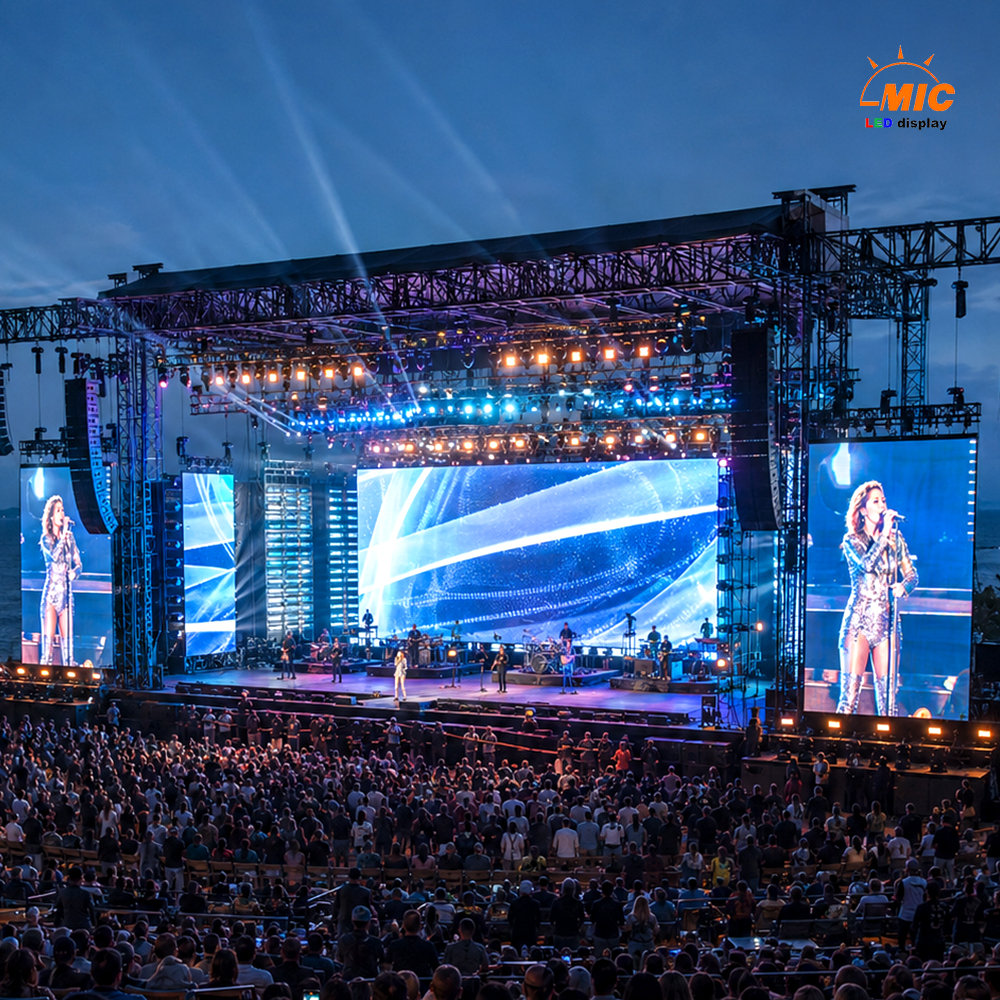 Outdoor Touring Concert High Bright Rental Led Display Screen Hard Connection Stage Video Wall P1.5 to P5.95 Setup