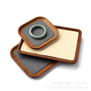 Solid Wood Jewelry Tray Custom Made Engraving Display Storage For Bracelets <b>Necklaces</b> <b>Rings</b> - Product Image 4