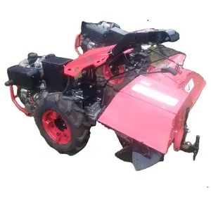 Brand new multi-task two wheel walking tractor diesel hand tractor with swivel rotary plow multi cultivator garden plow CE