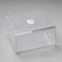 Boîte d'emballage personnalisée portable en PET/PP/PVC holographique géométrique, impression numérique/sérigraphie irisée, logo personnalisé Zhenpin PR016