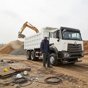Camion benne basculante hydraulique <span class=keywords><strong>SINOTRUK</strong></span> <span class=keywords><strong>HOWO</strong></span> <span class=keywords><strong>371</strong></span> d'occasion, poids lourd, diesel, 6x4, 10 roues, pour l'exploitation minière, à vendre - Product Image 2