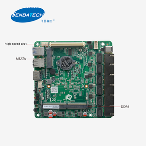 เมนบอร์ดอุตสาหกรรม 6 Lan 5205U แบบไม่มีพัดลม Nano ITX สำหรับการมองเห็นด้วยเครื่องจักรและการอัตโนมัติ - Product Image 4