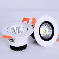 5W 7W 12W 20W 30W, haute qualité, usine, prix de gros, panneau d'éclairage encastré COB vers le bas, Spot de plafond, applique murale