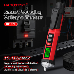 Probador de Voltaje sin Contacto Habotest HT102B AC 50V 500V con Pantalla LED Monofásico IP65 Alimentado por Batería - Product Image 2