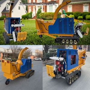 Trituradora de Madera Móvil con <span class=keywords><strong>Remolque</strong></span>, Diésel/Eléctrica, para Ramas de Árboles de Jardín, Trituradora de Madera con Alimentación Automática y Alta Capacidad de Carga - Product Image 5