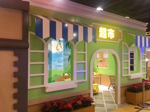 Enfants <span class=keywords><strong>Club</strong></span> Café Intérieur Aire De Jeux Équipement Doux Intérieur Aire De Jeux Enfants Intérieur Jeu De Rôle Maison pour Ville Ville Aire De Jeux - Product Image 4