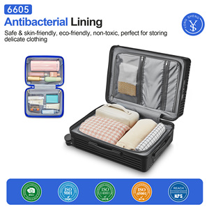 압력에 강한 3피스 PC 여행가방 세트, 전면 개방형 포켓과 튼튼한 무소음 유니버설 휠, 대용량 여행용 세트 - Product Image 6