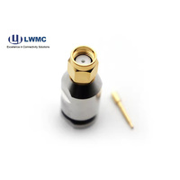 Abrazadera macho SMA de tipo recto de alto rendimiento para cable 7, Conector de cable ULTRAFLEX 7
