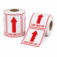 Étiquettes d'expédition autocollantes en papier imperméable avec avertissements de manutention pour le transport et l'emballage de cartons