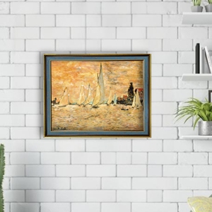 Tái tạo thuyền buồm của <span class=keywords><strong>Charles</strong></span>-Francois daubigny-in vải thân thiện với môi trường với bảo vệ chống tia cực tím để trang trí nhà - Product Image 3