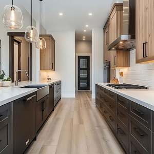 Nuevo Diseño de Muebles de Cocina Modulares Modernos Completos, Gabinetes de Cocina Personalizados, Juego de Muebles de Madera Completo, Dos Colores - Product Image 2