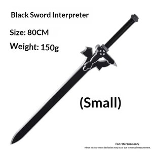 Épée de jouet en matériau PU de 80 cm 109 cm, Arme de <span class=keywords><strong>Sword</strong></span> Art Online SAO, Épée de <span class=keywords><strong>Kirito</strong></span>, Interprète Noir, Épées d'anime COS, Jouet - Product Image 5