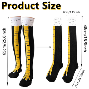 Novedad, novedad, diseño personalizado, <span class=keywords><strong>calcetines</strong></span> <span class=keywords><strong>de</strong></span> pierna <span class=keywords><strong>de</strong></span> <span class=keywords><strong>pollo</strong></span>, <span class=keywords><strong>calcetines</strong></span> divertidos locos hasta la rodilla, <span class=keywords><strong>calcetines</strong></span> <span class=keywords><strong>de</strong></span> pierna <span class=keywords><strong>de</strong></span> <span class=keywords><strong>pollo</strong></span> <span class=keywords><strong>de</strong></span> algodón para fiesta Unisex - Product Image 3
