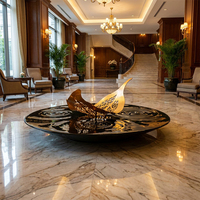 Sculpture d'art moderne en fibre de verre personnalisée, statue de forme organique OEM pour la décoration du hall d'hôtel