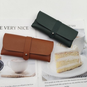 קופסת אריזה יוקרתית ניידת למשקפי שמש, עשויה PU רך באיכות גבוהה, מתאימה לגברים ונשים, זמינה במלאי כעת. - Product Image 5