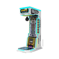 Machine de jeu d'arcade de boxe à monnayeur pour divertissement de rue avec vitrine de récompenses