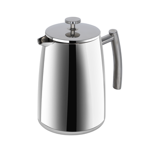 <span class=keywords><strong>Cafetière</strong></span> manuelle professionnelle <span class=keywords><strong>à</strong></span> double paroi en acier inoxydable avec <span class=keywords><strong>filtre</strong></span> supplémentaire isolée personnalisée de 50oz en métal français - Product Image 1