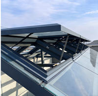 Toit ouvrant motorisé à induction automatique en alliage d'aluminium au design moderne, pare-vent pliable pour terrasse et jardin, garantie 5 ans