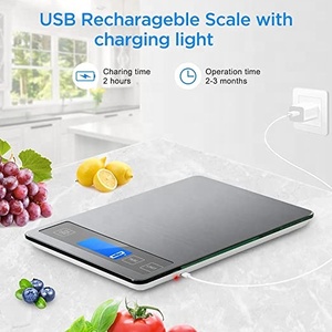 Nuovo arrivo bilancia digitale elettronica da cucina durevole in acciaio inossidabile bilancia per alimenti 5kg 10kg 15kg bilancia da cucina - Product Image 4