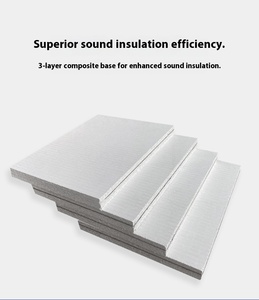 Thiết kế hiện đại Acoustic Panels cho âm thanh-cách nhiệt tường trong nhà sàn nhiệt âm thanh vật liệu cách nhiệt cho studio KTV Bar Cinema - Product Image 2