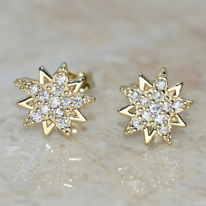 Orecchini a Stella Irregolare per Donne, Gioielli per Orecchie in Stile Vintage alla Moda - Product Image 1