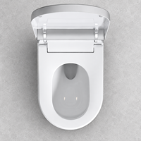 En stock - Toilette intelligente électrique, bidet intelligent, WC en céramique monobloc, chasse d'eau automatique, télécommande, sécheur à air chaud