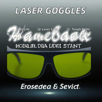 Lunettes de sécurité laser certifiées CE, neuves, 1064 nm OD8+, pour marquage YAG, soudage, découpe, équipement laser, longue durée de vie
