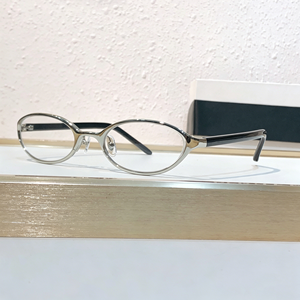 Lunettes vintage ovales à monture métallique pour femmes, style Y2K rétro, fines, à verres transparents, pour myopie - Product Image 1
