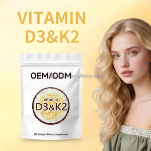 Fabrication OEM à Hong Kong, complément alimentaire en gélules molles de vitamine D3+K2 - Product Image 4
