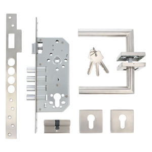 ヨーロッパスペインヘビーデューティレバードアハンドルプライバシーレバーハンドル左/右にサテンニッケル仕上げバスルーム用ベッドルーム - Product Image 4