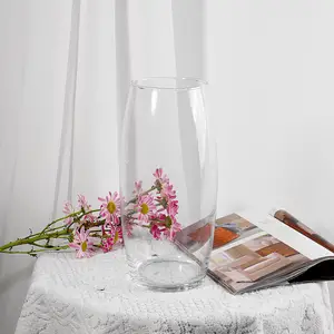 सुरुचिपूर्ण मन्नत सिलेंडर धारक के लिए सही सजावट/ग्लास सिलेंडर vases के लिए टेबल सजावट/सस्ते स्पष्ट गिलास सिलेंडर vases