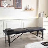 Table de massage esthétique pliable portable SHILU, réglable, pour salon de beauté et spa