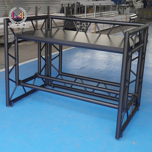 Soporte de Altavoz Plegable de Aleación de Aluminio de Doble Capa con Barra Superior para Cabina de <span class=keywords><strong>DJ</strong></span>, Tipo Truss Cuadrado Portátil, para Eventos, Carga de 500 kg, Gran Venta - Product Image 2