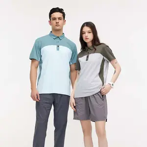 OEM Summer New Golf Clothing Men and Women Short-sleeved Lapel Polo Shirt Casual Sports Golf T shirt