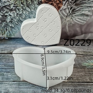 Moule en silicone pour résine fait main, style DIY, ornements décoratifs et outils pour gâteaux, pour la fabrication de résine, moule en plâtre - Product Image 5