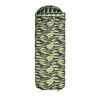 Sac de couchage pour adultes Forjoy de qualité supérieure, style enveloppe, avec capuche, design isolé pour le camping en plein air, imperméable