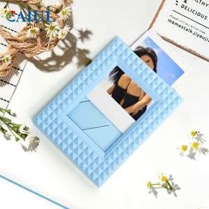 Hàn Quốc-Phong Cách 3 Inch Mini Khung Ảnh Nhựa Nhỏ Ảnh Thẻ Sao Với Đinh Tán Thiết Kế Dọc Thu Nhỏ Khung Nhựa - Product Image 5