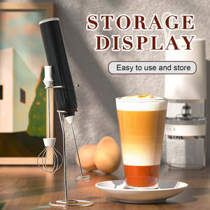 Factory Wholesale <b>Kitchen</b> Gadgets Coffee & Tea Tools USB Rechargeable Electric Milk Foamer Frother Machine for Coffee Milk OEM - Product Image 3