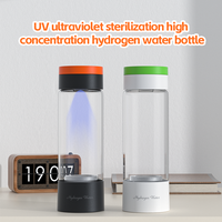 Bouteille d'eau hydrogénée personnalisée avec logo, générateur d'hydrogène intelligent portable rechargeable, filtre, tasse, bouteille d'eau riche en hydrogène